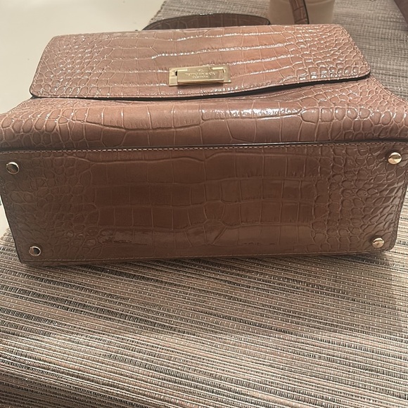 Kate Spade croc embossed top handle satchel - Picture 7 of 9